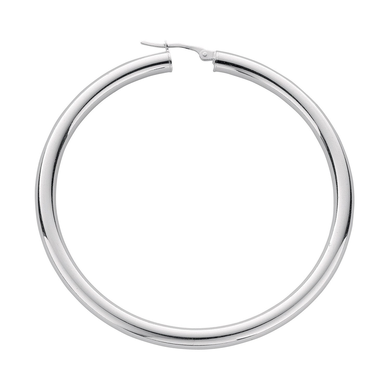 Silver Hoop Earrings - Fine Ring - Certified Authentic - Swiss Made - UK Stock - Insured Deli – Luxury Jewellery by Im